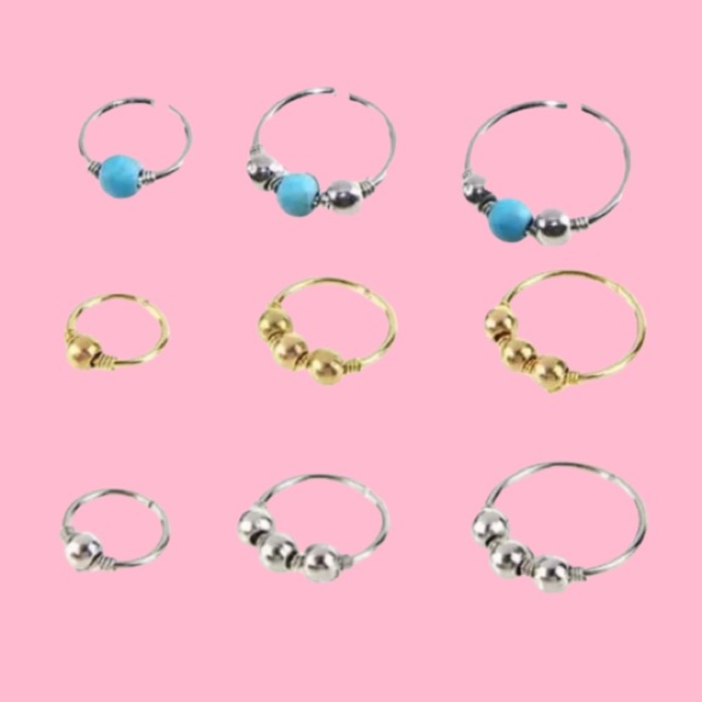 3pc. Hoops helix/ nose/ cartilage